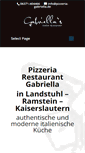 Mobile Screenshot of pizzeria-gabriella.de